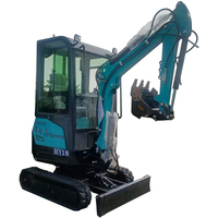 Mini-excavatrices chinoises économiques de 1,5 tonne et 1 tonne avec pièces d'attache pour remorque, en vente