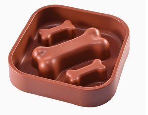 Comedero Lento para Mascotas con Forma de Hueso, Bandeja Antideslizante de Plástico para Perros y Gatos, para Uso en Interiores - Product Image 3