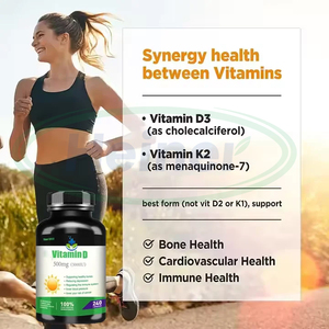 Ausreson Calcium 500 <strong>Vitamin</strong> D3 K2 Collagen Plus 1000 Strength <strong>Vitamin</strong> D3 and K2 Supplement <strong>50000</strong> Iu Organic Vitamine <strong>d</strong> Capsules - Product Image 3