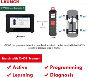 Herramienta de Reaprendizaje X431 ITPMS para Inspección de Neumáticos de Automóvil, Llave TPMS, Activación de Sensor de 315MHz y 433MHz - Product Image 6