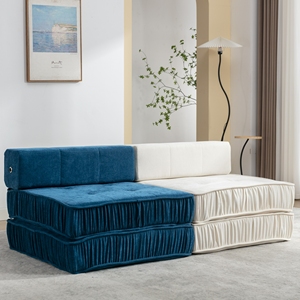 Folding Sofa Bed, <strong>Futon</strong> Sleeper Chair, Convertible Chair Floor Couch &amp; <strong>Sleeping</strong> Mattress for Living Room