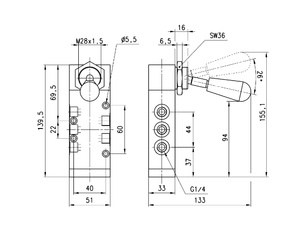 Nuevas válvulas manuales Camozzi originales 454-905 modelo, precio de fábrica gran oferta válvula solenoide Manual Camozzi 454-905 - Product Image 6