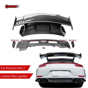 Mới Đến Khô Sợi Carbon Nâng Cấp Để Gt3 Phong Cách Xe Phụ Tùng Ô Tô Phía Sau Cánh Racing Spoiler Cho Porsche 991 991.2 - Product Image 1