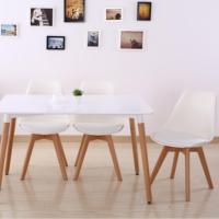 Vente chaude Meubles De Maison juego de Comedor 4 Sillas Moderne Simple Cuisine Bois Mdf Table À Manger Ensembles Avec 4 Ou 6 Chaises
