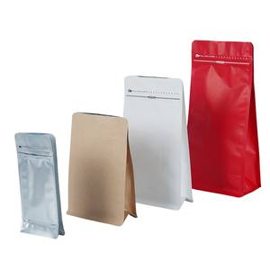 Bolsa de café sellada de ocho lados, bolsa autosellable y autoportante, para té y refrigerios, bolsa de embalaje de aluminio con válvula de aire. - Product Image 2