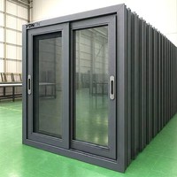 Ventanas Corredizas de Aluminio con Protección Contra Huracanes, Diseño de Malla Resistente, Tamaño Personalizado de Fábrica YDNCN, para Sótanos Exteriores