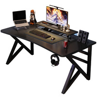 Bureau d'ordinateur en bois pour la maison, design simple et moderne, style fibre de carbone, pour e-sport, chambre, dortoir étudiant, étude