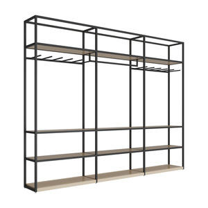 Bán Buôn Biểu Tượng Tùy Chỉnh Có Thể Điều Chỉnh Kim Loại Quần Áo Móc Treo Cửa Hàng Kệ Cho Công Nghiệp Nhôm Đồ Nội Thất Thương Mại Hội Thảo Trung Tâm Mua Sắm - Product Image 1