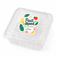 Gepersonaliseerde logo diepvriesvoedsel duurzame etiketten stickers waterdichte aangepaste etiketten voor voedsel fruit verpakkingen