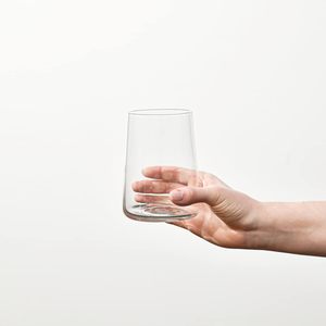 Juego de Vasos Infinity de 6-166 oz (490 ml) para Agua/Jugo, Vasos Modernos Cónicos, Cristalino, Sin Plomo - Product Image 3