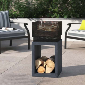 Meubles de foyer d'extérieur modernes Yoho Patio jardin au bois et gaz propane bol de feu d'arrière-cour en acier - Product Image 2