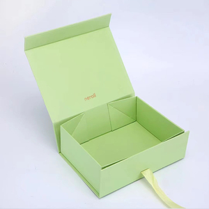 Caja de Regalo Corporativa de Lujo Personalizada Estilo Libro con Logotipo, Caja de Regalo Magnética Plegable para Carteras - Product Image 1