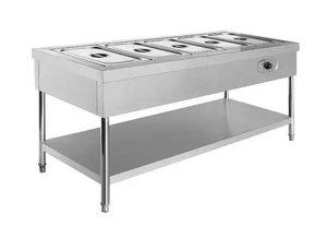 Chauffe-Plats Commercial avec 3/4/5 Plaques Chauffantes et Contrôle de Température, Idéal pour les Fêtes, Bain-Marie en Acier Inoxydable - Product Image 2
