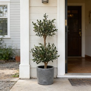 Árbol de Olivo Artificial de Doble Bola, Plástico Ecológico, Siempre Verde, para Bodas y Navidad, Precio de Fábrica al por Mayor - Product Image 4