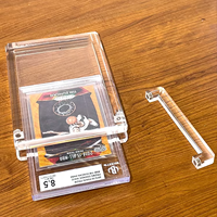 Étui magnétique en acrylique pour carte gradée PSA avec couvercle magnétique, protection UV, étui de présentation