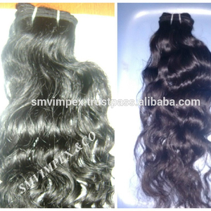 100% cheveux indiens naturels bruts non transformés doux et soyeux au toucher cheveux remy de qualité 12A - Product Image 2