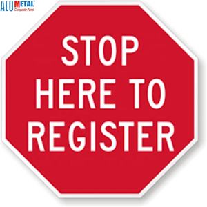 لوحة لافتة تحميل كبيرة الحجم من الألومنيوم لوحة عاكسة من أجل تقديم المشورة لمتاجر خارجية وضوح عالي - Product Image 1