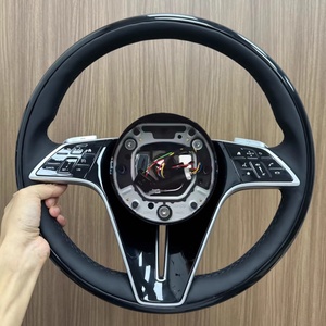 Volant en cuir pleine fleur, modèle papillon, nouvelle version améliorée, pour <span class=keywords><strong>Mercedes</strong></span> Benz W213 W209 W221 W205 W204 W176 W177 W222 - Product Image 2