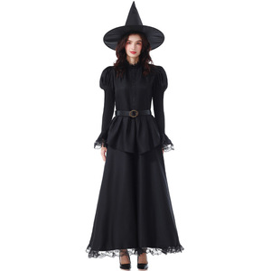 <span class=keywords><strong>Disfraz</strong></span> <span class=keywords><strong>de</strong></span> bruja negra BAIGE para actuación <span class=keywords><strong>de</strong></span> película <span class=keywords><strong>de</strong></span> Halloween vestido largo con encaje elegante para accesorios <span class=keywords><strong>de</strong></span> personajes <span class=keywords><strong>de</strong></span> fiesta <span class=keywords><strong>de</strong></span> <span class=keywords><strong>mago</strong></span> - Product Image 4