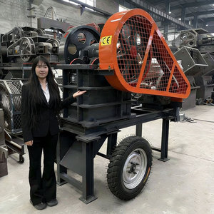 Frantoio a mascelle per piccole miniere d'oro con motore AC, frantoio <span class=keywords><strong>mobile</strong></span> portatile con linea di produzione con setaccio, alta capacità 40-70 <span class=keywords><strong>T</strong></span>/h - Product Image 3