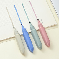 Ensemble de stylos fluorescents Chenyi transfrontalier 4 couleurs, marqueur étudiant à pointe noire, protection oculaire, pour carnet Morandi