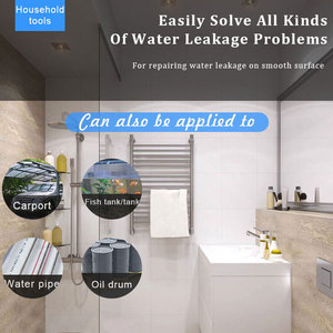 10*150 CENTIMETRI Nero Super <span class=keywords><strong>Flex</strong></span> Fix di Riparazione del Nastro di Gomma A Prova di Acqua Istante - Product Image 6