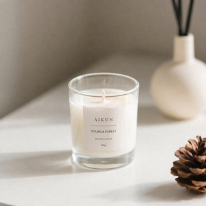 Bougie parfumée en verre avec cire de soja 100 % naturelle, emballage personnalisé de qualité artisanale, prix d'usine AIKUN - Product Image 2
