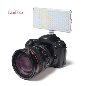 Litufoto ไฟ180 LED สองสีสำหรับถ่ายภาพ F18 3200K ถึง5600K ไฟ OLED สีขาว/ดำ