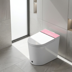WC intelligent moderne avec bidet intégré, chasse d'<span class=keywords><strong>eau</strong></span> automatique par capteur, cuvette chauffante et commande à distance - Product Image 1