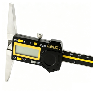 Calibrador de Profundidad Digital Original Asimeto, ABS de Alta Precisión, Acero Inoxidable 327-08-7, Rango 0-200 mm - Product Image 1