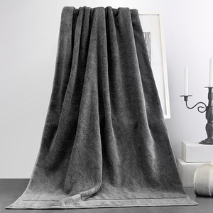 Juego de Toallas de Baño de Algodón 100%, Gris Blanco, Logotipo Personalizado, Grandes, de Lujo, Buena Absorción, Suaves, para Baño - Product Image 6
