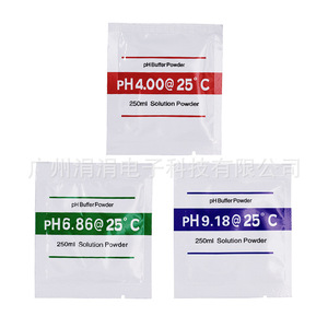 Poudre tampon pH Ph4.00 Ph6.86 Ph9.18 Solution en poudre 250 ml pour la calibration du pH-mètre - Product Image 5