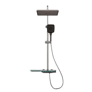 Vente en gros Ensemble de <span class=keywords><strong>douche</strong></span> thermostatique <span class=keywords><strong>LED</strong></span> à effet de pluie en or brossé, jet de <span class=keywords><strong>douche</strong></span> à jet doux de qualité pour massage aérien, livraison ponctuelle - Product Image 6