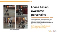Robot Domestico Avanzato Loona con AI, Controllo Remoto, Ricarica Automatica e Funzionalità di Programmazione con ChatGPT