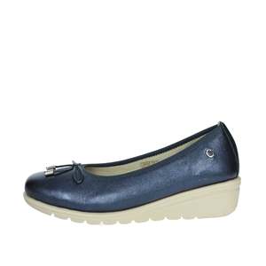 Cinzia <b>Soft</b> Women's <b>Pumps</b> Blue <b>Leather</b> Wedge Heel Comfort Shoes Size 35 38 39 40 - Product Image 1