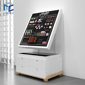 Custom Fancy Makeup Showcase for Beauty Salon Retail Store Retail Display Shelf <b>Rack</b> for Cosmetics Showroom - Product Image 3