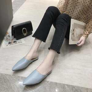 Kadınlar İçin Sivri Burun Günlük Yazlık Terlik Kore Tarzı Kalın Topuklu 2026 Yeni Moda Alçak Topuklu Ayakkabılar - Product Image 2