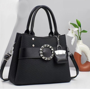 Women's Retro European-American Style PU Leather Shoulder Bag with Single Zip Closure <b>Large</b> Capacity Fashionable & Simple Design - Product Image 3