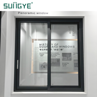 Ventana Corredera de Aleación de Aluminio SUNGYE, Económica, de Primera Calidad, con Doble Vidrio Aislante, Malla Antimosquitos Integrada, Moderna, para Viviendas