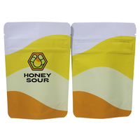 Sacs Mylar Ziplock personnalisés imprimés, anti-odeur, pour herbes, en matériaux recyclés, 3,5g, pour emballage de bonbons, gommes, biscuits et aliments