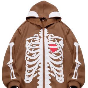 Sweat à capuche pour homme imprimé avec fermeture éclair avec impression personnalisée Sweat à capuche polaire confortable pour homme Sweat à capuche 100% coton - Product Image 1