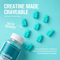Gummies de créatine probiotiques Bessence avec vitamines A, D, B6, E, C, 60 unités - Marque privée OEM