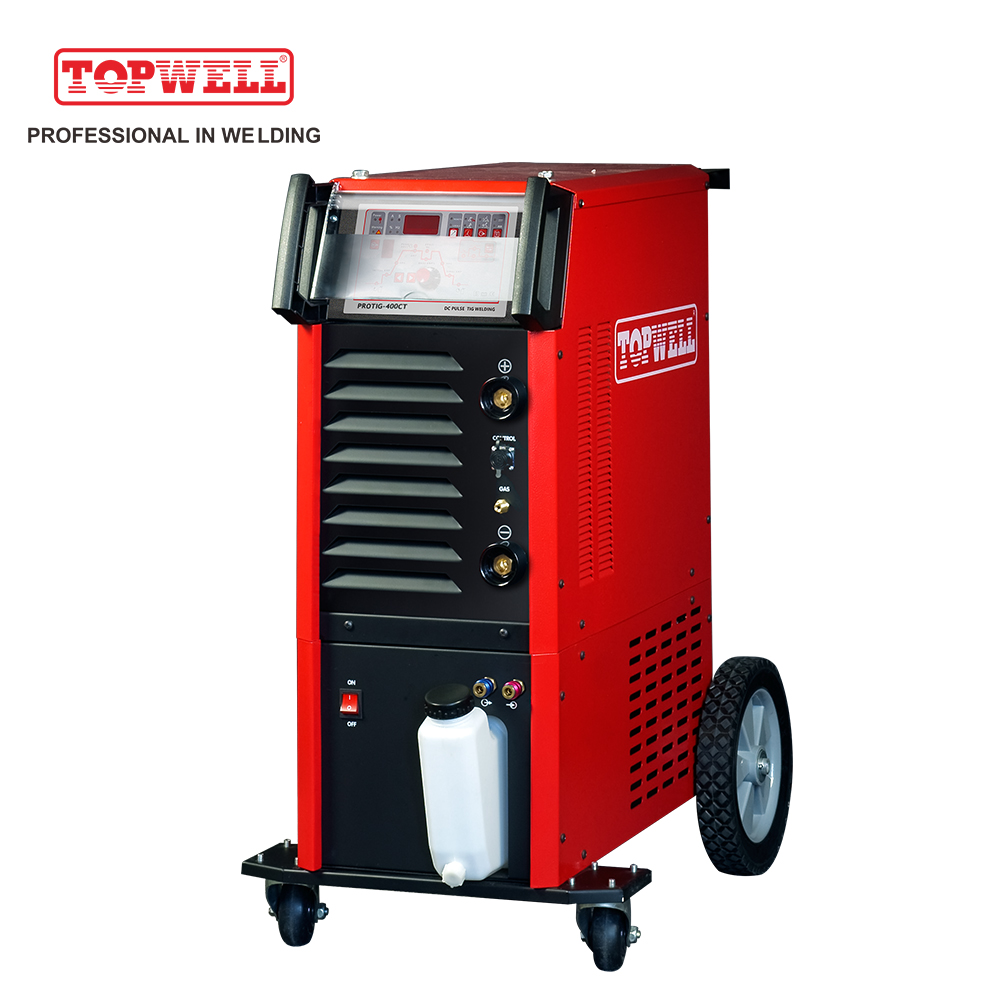 Современный промышленный уровень DC TIG Welder TOPWELL PROTIG 400CT для нержавеющей стали