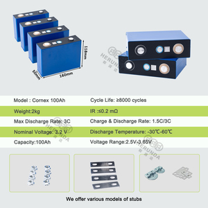 ราคาโรงงาน แบตเตอรี่ฟอสเฟตแบบชาร์จได้ 3.2v 100ah แบตเตอรี่ลิเธียมไอออน 3.2v100ah เซลล์แบตเตอรี่ 24V - Product Image 4