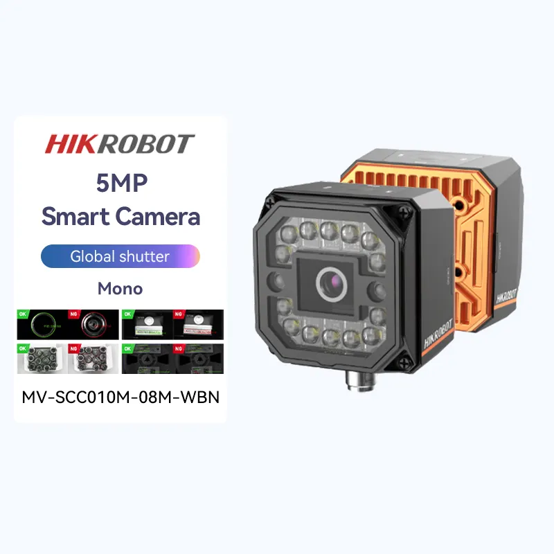 مستشعر الرؤية الذكية HIKROBOT MV-SCC010M-08M-WBN ذراع روبوتية مع كاميرا تحكم بالحركة والفحص المرئي