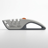 Aiguiseur de couteaux de cuisine portable à 4 niveaux d'affûtage réglables, en carbure de tungstène, affûtage rapide des lames, gadget domestique pratique