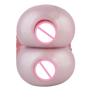 GEEBA Sexy Big Breasts Male <b>Masturbator</b> Silicone Breast Sex Toys for Men Dual Channel Pocket Pussy Stroker Realistic Vagina Doll - Product Image 4
