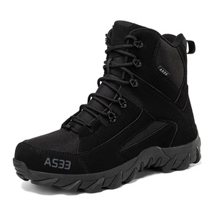 Botas Tácticas DF23 AS33 M.S16 2516 de PU Negro, Impermeables, de Caña Alta, para Senderismo al Aire Libre, para Todas las Estaciones - Product Image 4