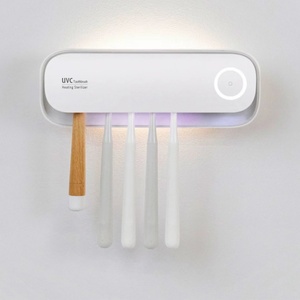 New Design Hot Sale <b>Wall</b> Mounted Intelligent Toothbrush Holder Sterilizer with 3000mAh Rechargeable <b>Battery</b> - Product Image 1