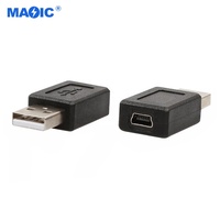 Adaptateur Convertisseur USB 2.0 Mâle vers Mini USB Femelle en Gros pour Téléphone Portable et Ordinateur